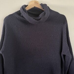 Ann‎ Taylor Cowl Neck Sweater, Navy Blue, Sz: M,